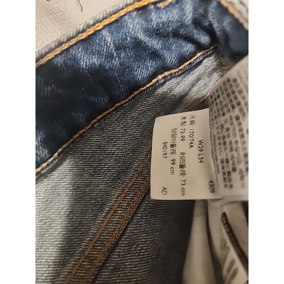 Levis 721 Jeans Women's Size 29 Blue Denim High-Rise Skinny Stretch - Picture 2 of 9